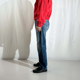 00's Levi's 550 "STRAIGHT FIT" ペンキ ボロ デニム パンツ
