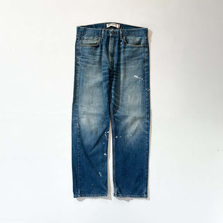 00's Levi's 550 "STRAIGHT FIT" ペンキ ボロ デニム パンツ