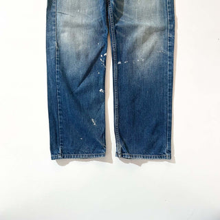 00's Levi's 550 "STRAIGHT FIT" ペンキ ボロ デニム パンツ