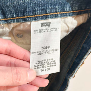 00's Levi's 550 "STRAIGHT FIT" ペンキ ボロ デニム パンツ