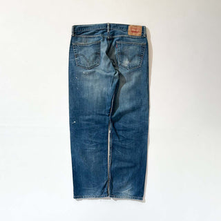 00's Levi's 550 "STRAIGHT FIT" ペンキ ボロ デニム パンツ