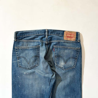 00's Levi's 550 "STRAIGHT FIT" ペンキ ボロ デニム パンツ