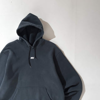 00's NIKE ブラック センターロゴ スウェット パーカ