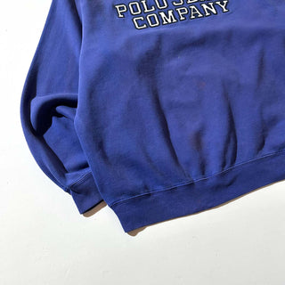 00's RALPH LAUREN POLO JEANS COMPANY "極太アーム" フェード ブランドネーム スウェット シャツ