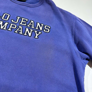 00's RALPH LAUREN POLO JEANS COMPANY "極太アーム" フェード ブランドネーム スウェット シャツ