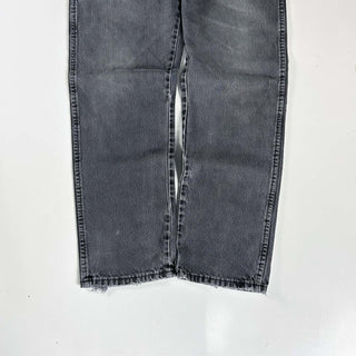 00's RUSTLER ストレート "フェード グレー" ブラック デニム パンツ(34×30)