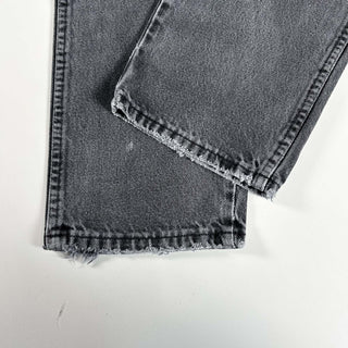 00's RUSTLER ストレート "フェード グレー" ブラック デニム パンツ(34×30)