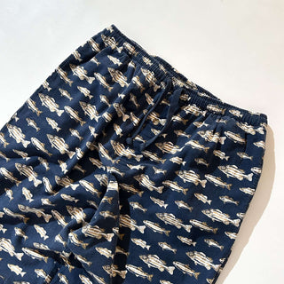 00's St. John's Bay ドローコード 総柄 魚 パジャマ パンツ