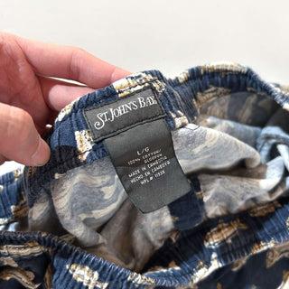 00's St. John's Bay ドローコード 総柄 魚 パジャマ パンツ