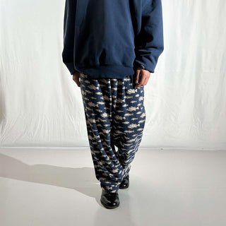 00's St. John's Bay ドローコード 総柄 魚 パジャマ パンツ