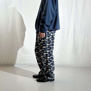 00's St. John's Bay ドローコード 総柄 魚 パジャマ パンツ