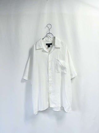 MAXWELL リネン オープンカラーS/Sシャツ