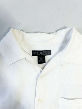 MAXWELL リネン オープンカラーS/Sシャツ