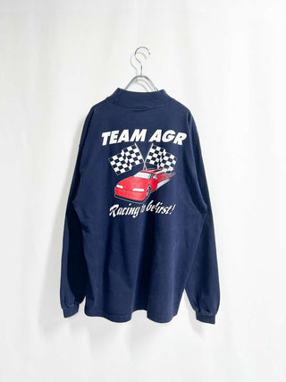 90's "made in USA" COTTON DELUXE クルーネック バックプリントカットソー