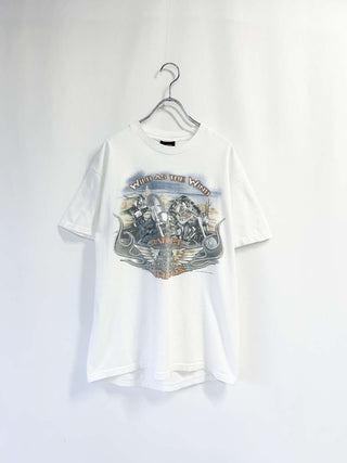 00’s "made in USA" HARLEY DAVIDSON "LOONEY TUNES" 両面プリントTシャツ