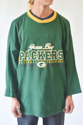 90’s THE Edge PACKERS 切り替え プリントカットソー