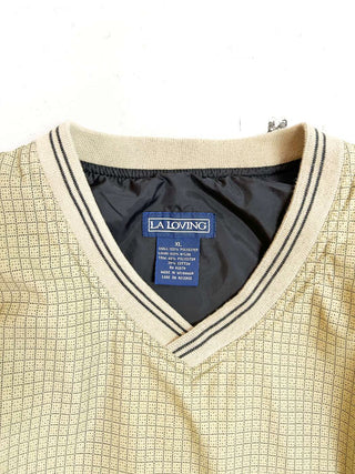 90's LA LOVING チェック ナイロン N/Sベスト