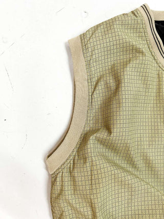 90's LA LOVING チェック ナイロン N/Sベスト