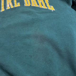 90's～00's NOTRE DAME ヘビーコットン フェード ボロ スウェットシャツ