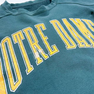 90's～00's NOTRE DAME ヘビーコットン フェード ボロ スウェットシャツ