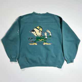 90's～00's NOTRE DAME ヘビーコットン フェード ボロ スウェットシャツ