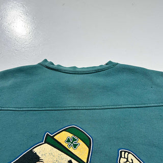 90's～00's NOTRE DAME ヘビーコットン フェード ボロ スウェットシャツ