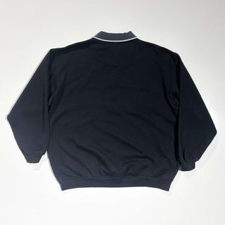 90's～00's SAFE HARBOR ニット切替 ポロ スウェットシャツ