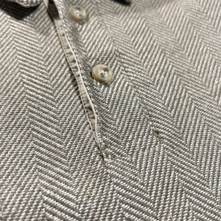 00's L.L.Bean ヘリンボーン L/S ポロシャツ