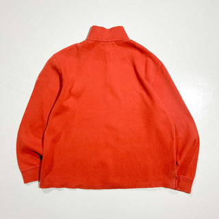 Ralph Lauren ハーフジップ コットンニットセーター(オレンジ)