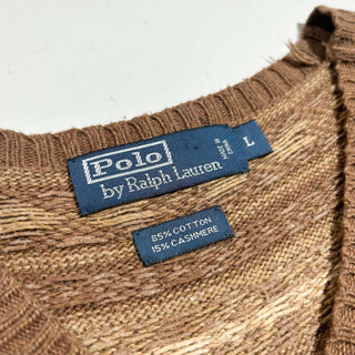 Ralph Lauren コットン×カシミア ネイティブパターン ニットベスト