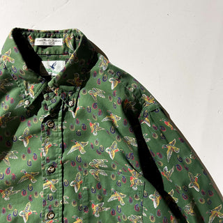 70's～80's "made in USA" Flying Scotsman アニマル柄×ペイズリー柄 L/S シャツ