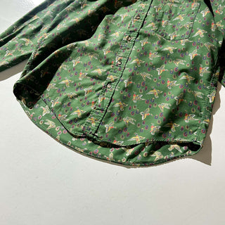70's～80's "made in USA" Flying Scotsman アニマル柄×ペイズリー柄 L/S シャツ