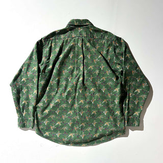 70's～80's "made in USA" Flying Scotsman アニマル柄×ペイズリー柄 L/S シャツ