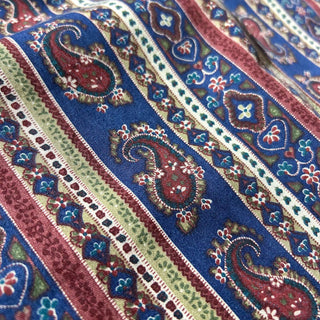 80's STRUCTURE 総柄 ペイズリー ストライプ L/S シャツ