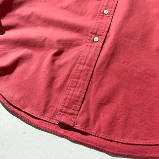 OLD RALPH LAUREN "CLASSIC FIT" ボタンダウン L/Sシャツ(レッド)