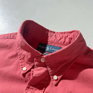 OLD RALPH LAUREN "CLASSIC FIT" ボタンダウン L/Sシャツ(レッド)