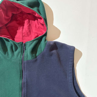 90's Knights of Round Table クレイジーパターン スウェット ベスト フーディー