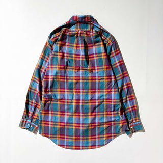 80's LONDON FOG ボタンダウン マドラスチェック L/Sシャツ
