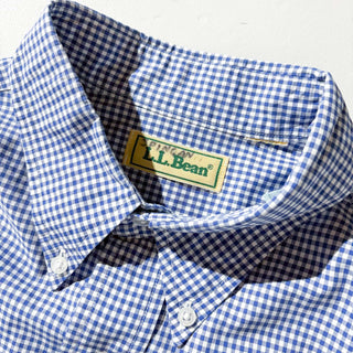 90's L.L.Bean ボタンダウン ギンガムチェック L/Sシャツ
