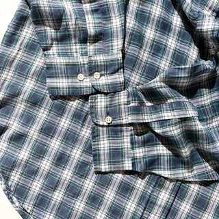 ～90's OLD GAP コットン×ポリエステル チェック L/S シャツ