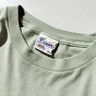 90's "made in USA" soft as a GRAPE by anvil メッセージ プリント Tシャツ