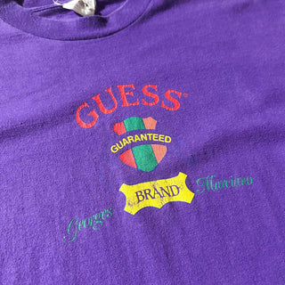 80's "made in USA" GUESS ブランドロゴ  Tシャツ