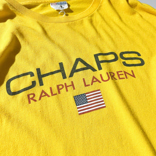 90's "made in USA" CHAPS RALPH LAUREN ブランドロゴ カットソー