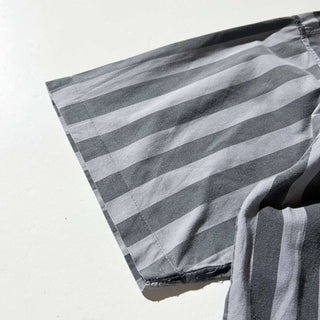 80's Results モノクロ ストライプ S/S シャツ