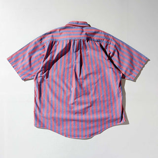 90's nautica ボタンダウン マルチストライプ S/S シャツ