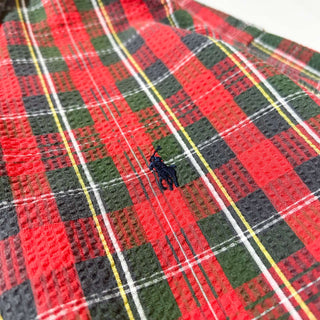 OLD Ralph Lauren シアサッカー チェック ボタンダウン L/S シャツ