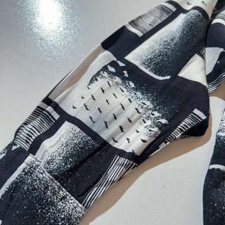 80's EXECTIVE CLUB 総柄 レーヨン L/S シャツ