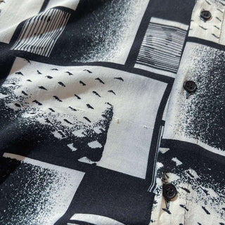 80's EXECTIVE CLUB 総柄 レーヨン L/S シャツ