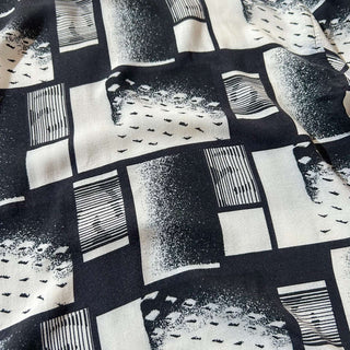 80's EXECTIVE CLUB 総柄 レーヨン L/S シャツ