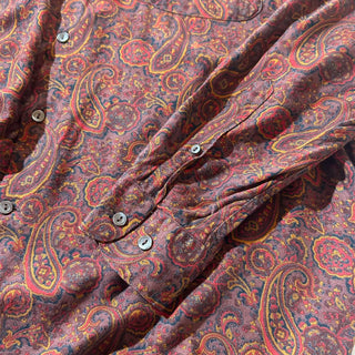 80's "made in ITALY" countess MARA 総柄 レーヨン L/S シャツ